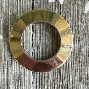 Elegant Gold-Toned Circular Pendant 1.5”
